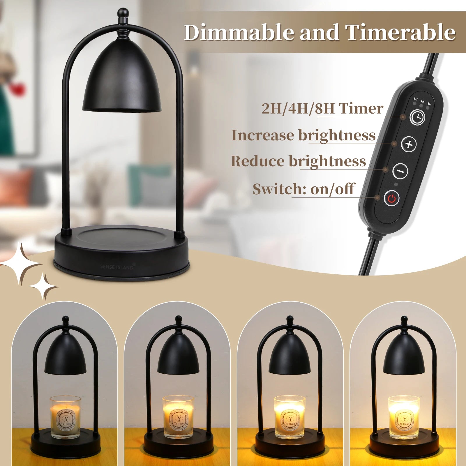 LED Desk Lamp Wax Melting Light Best Gift Retro Candle Lamps Festival Halloween Modern Decoration Mood Light Home Bedside Lamp