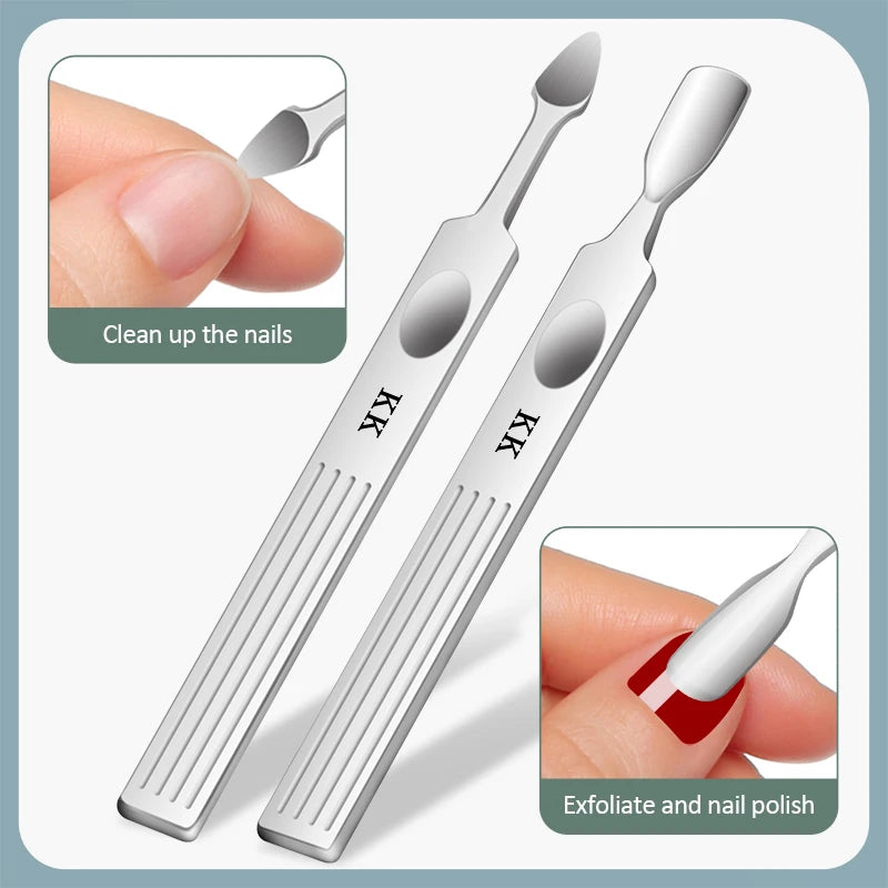 KK 11 in 1 Manicure Tools Professional Nail Clippers Set Stainless Steel Nail Cutter Pliers Scissors Kit Foot Care Hand Care