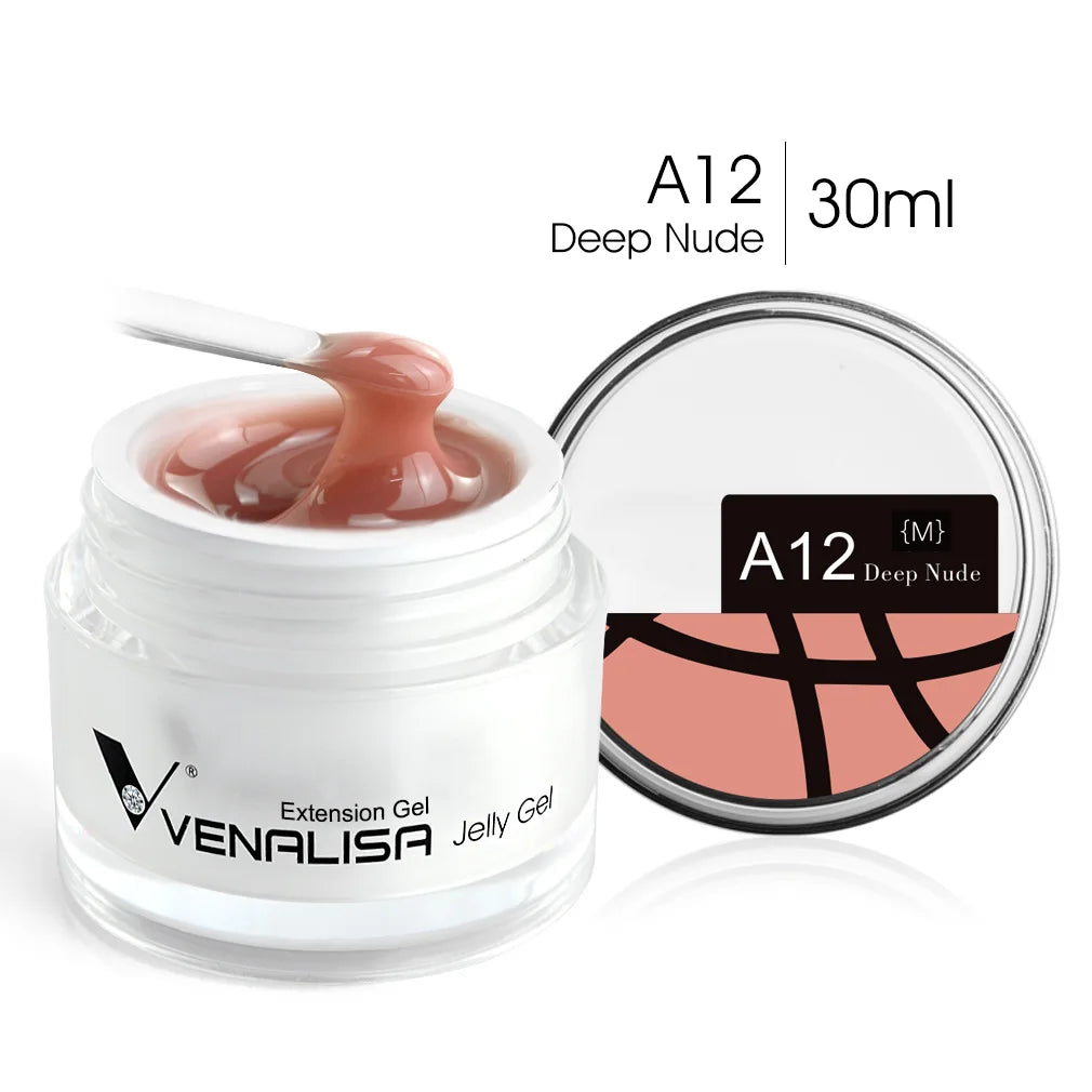 VENALISA Clear Color Extension Gel Pearl Glittle Gel Canni Supply Camouflage Fasting Jelly Nail Gel Self Leveling Acrylic Gel