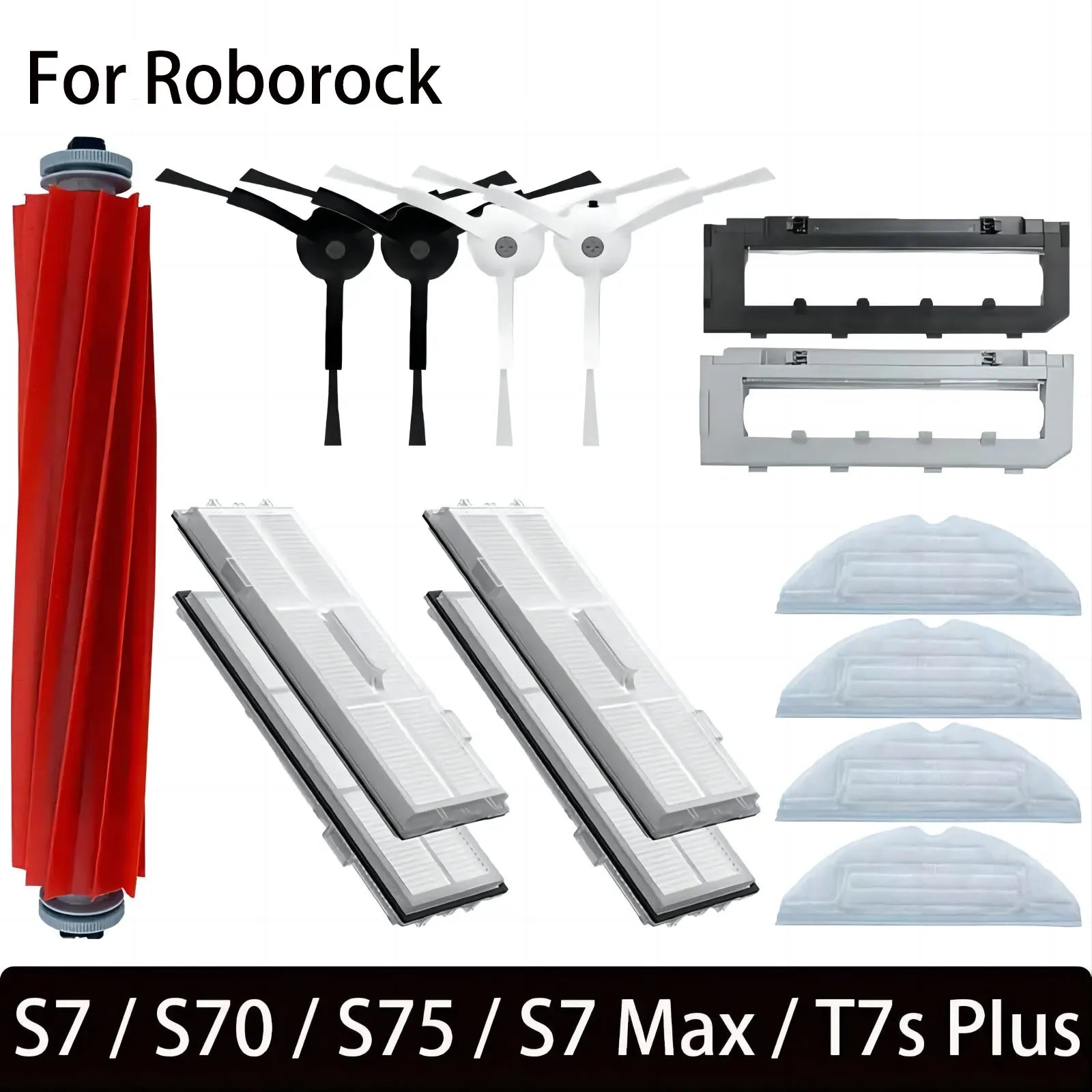 For Roborock S7 S70 S7Max T7S T7S Plus Main Brush Hepa Filter Mop Pad Spare Parts Vacuum Cleaner Accessories