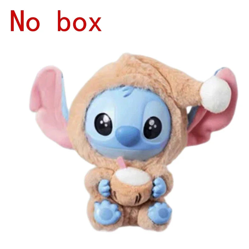 Stitch Eat Something Before Sleep Series Blind Box Plush Vinyl Toys Cute Doll Replica Mystery Box Bag Pendant Decor Gift