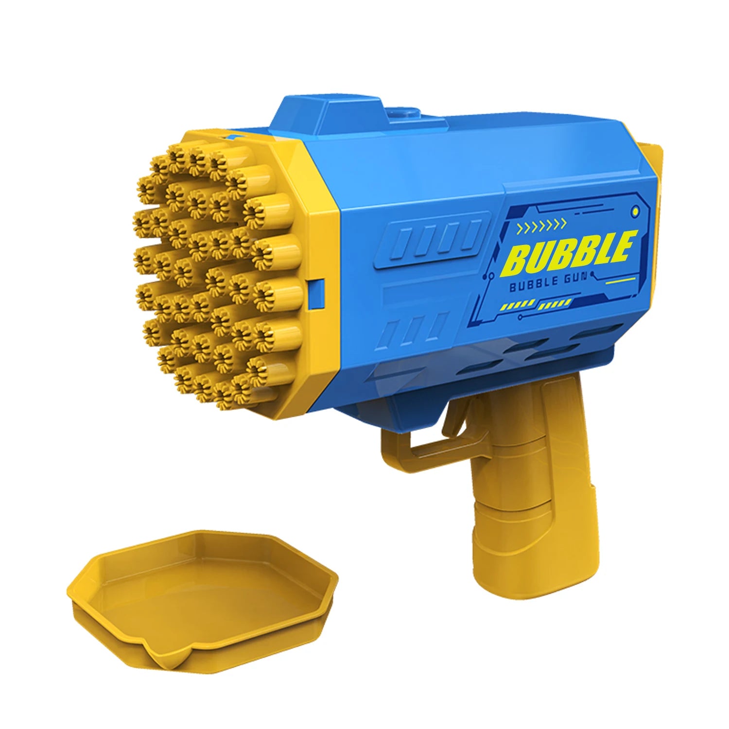 Bubble Gun - 40 Holes Bubble Machine Gun, 2024 Upgraded, Bubble Blower with LED Lights, Summer Toys for Toddlers Kids Adults