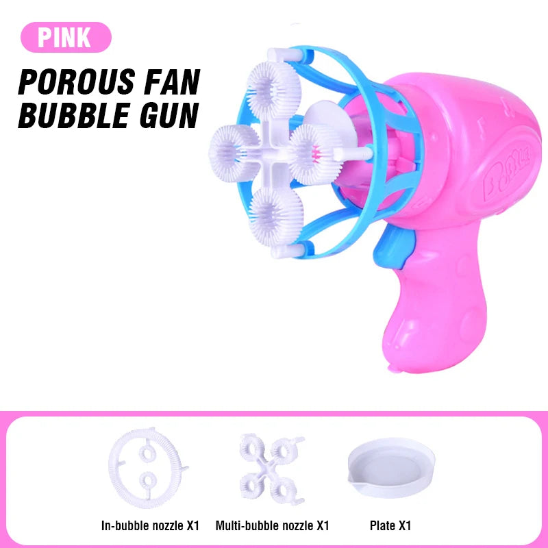 Bubble gun Creative Bubble guns Toys Soap bubbles Machine Blower Maker Summer Outdoor party Games toys for kids boys girls