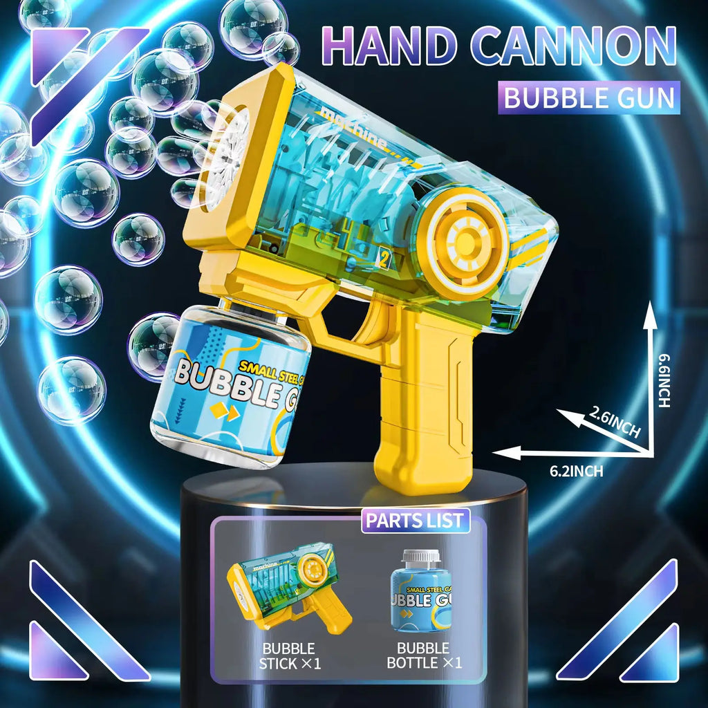 Baby Bubbles Bubble Gun Handheld Electric Toy Non-Drop Soap Bubble Machine Wand Toy Outdoor Kids Toys Children's Day Gift Kids