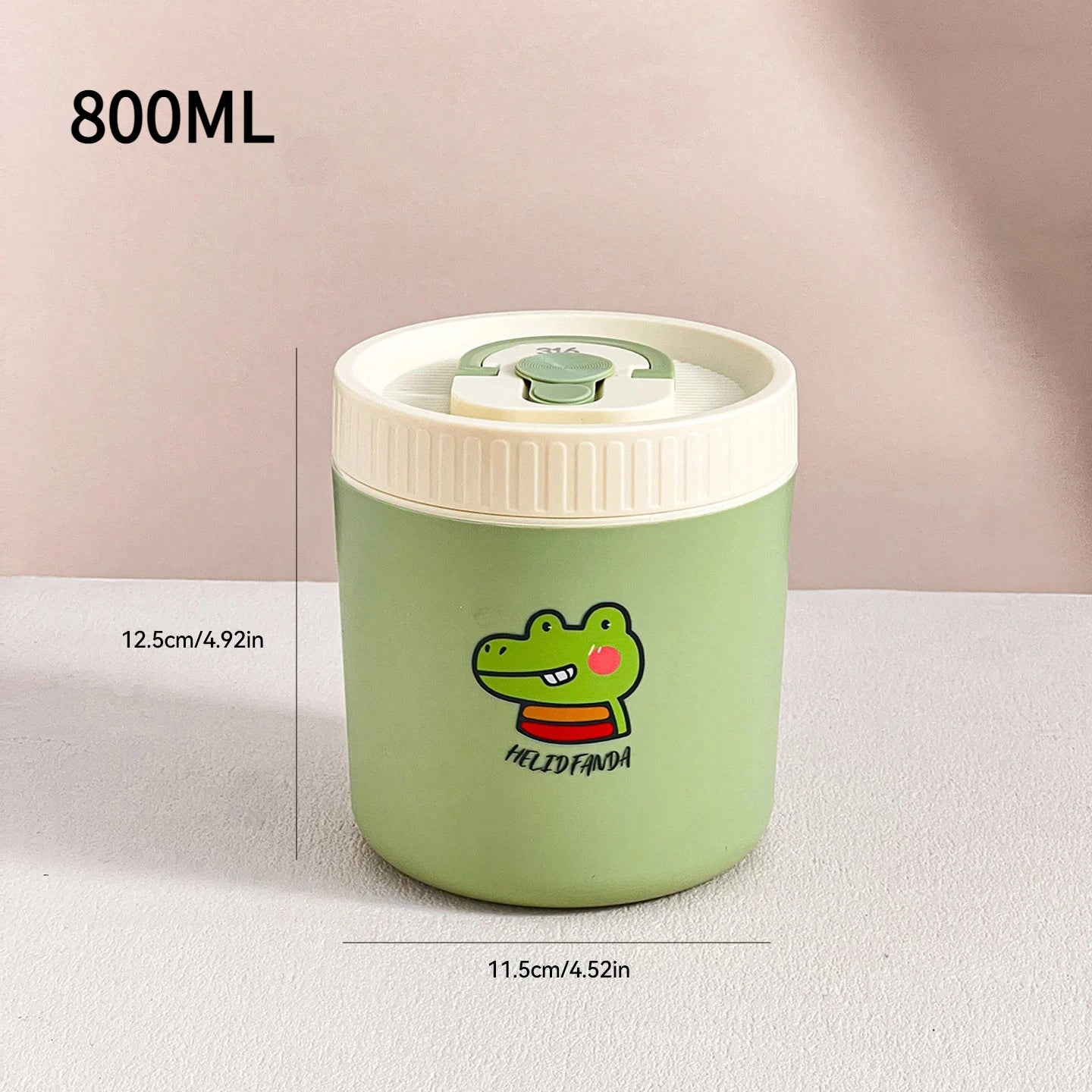 WORTHBUY Microwave Sealed 304 Stainless Steel Thermal Bento Lunch Box Large Capacity Cute Insulated Food Container For Students