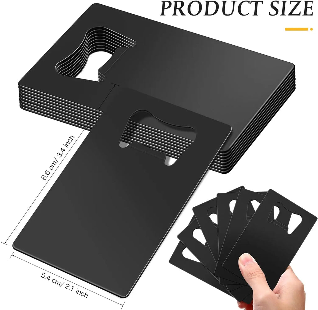 10/20Pcs Stainless Steel Beer Bottle Opener for Wallet and Pocket Restaurant/Bar DIY Card Shape Mini Bottle Opener Wedding Gift