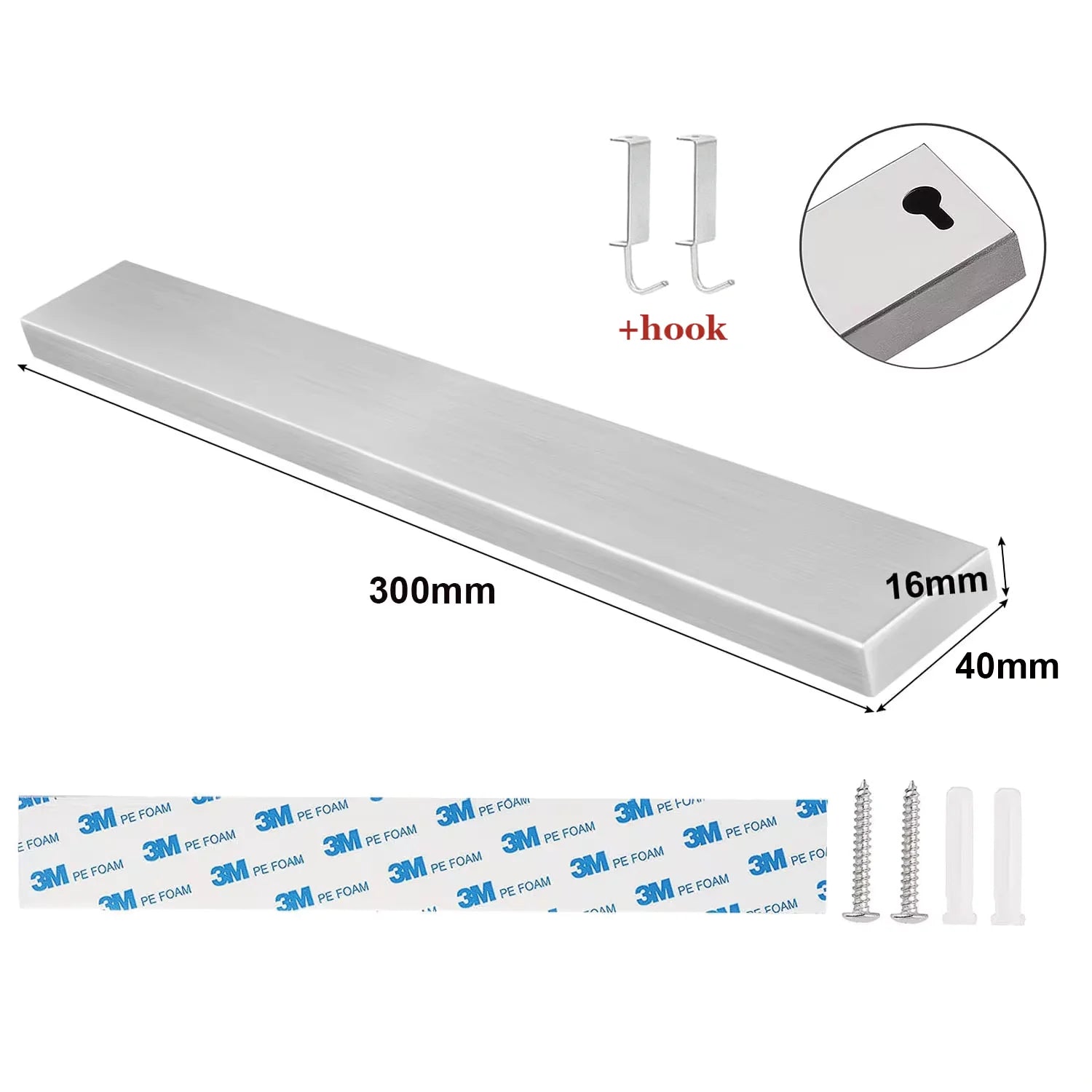 40CM 50CM Stainless Steel Knife Stand Magnetic Knife Holder Wall Block Storage Rack for Knives Kitchen Accessories Organizer