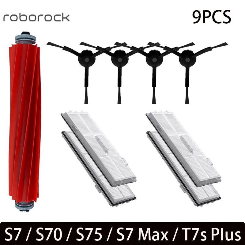For Roborock S7 S70 S7Max T7S T7S Plus Main Brush Hepa Filter Mop Pad Spare Parts Vacuum Cleaner Accessories