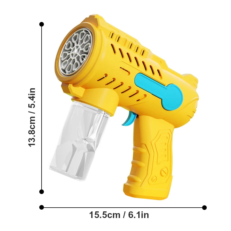 Outdoor wedding bubble gun toy, children's bubble toy, parent-child interactive game without battery bubble water