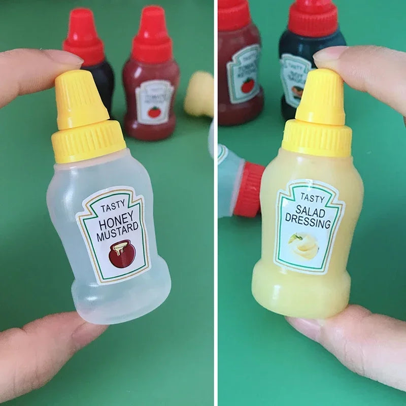 25ml Mini Condiment Bottle Camping Squeeze Bottles for Cookware Bbq Ketchup Oil Cruet Soy Sauce Kitchen Essentials Salads Tools