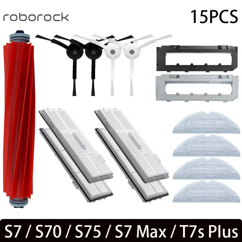 For Roborock S7 S70 S7Max T7S T7S Plus Main Brush Hepa Filter Mop Pad Spare Parts Vacuum Cleaner Accessories