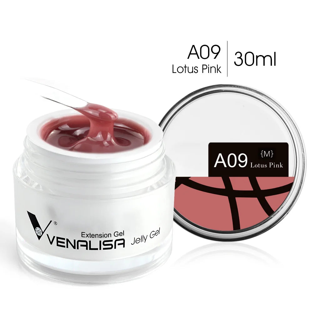 VENALISA Clear Color Extension Gel Pearl Glittle Gel Canni Supply Camouflage Fasting Jelly Nail Gel Self Leveling Acrylic Gel