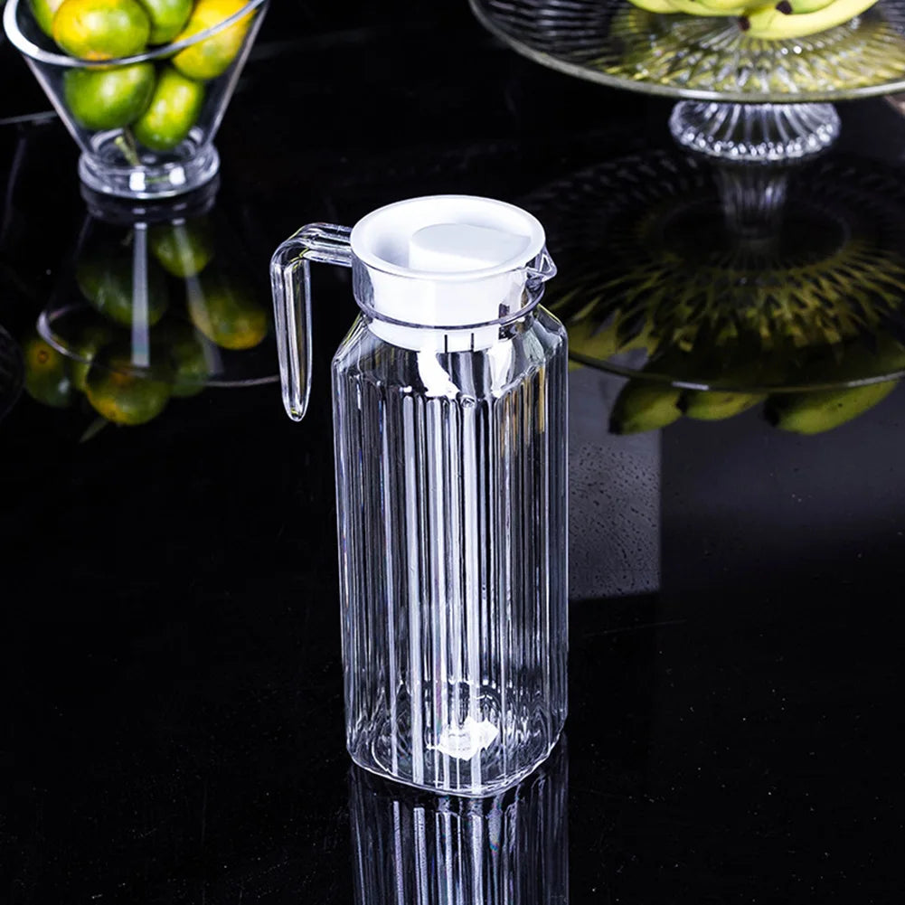 1.1L Water Juice JUG Pitcher Plastic Transparent Bottle For Storing Fresh Juices And Drinks For Kitchen Fridge Drink Storage Pot