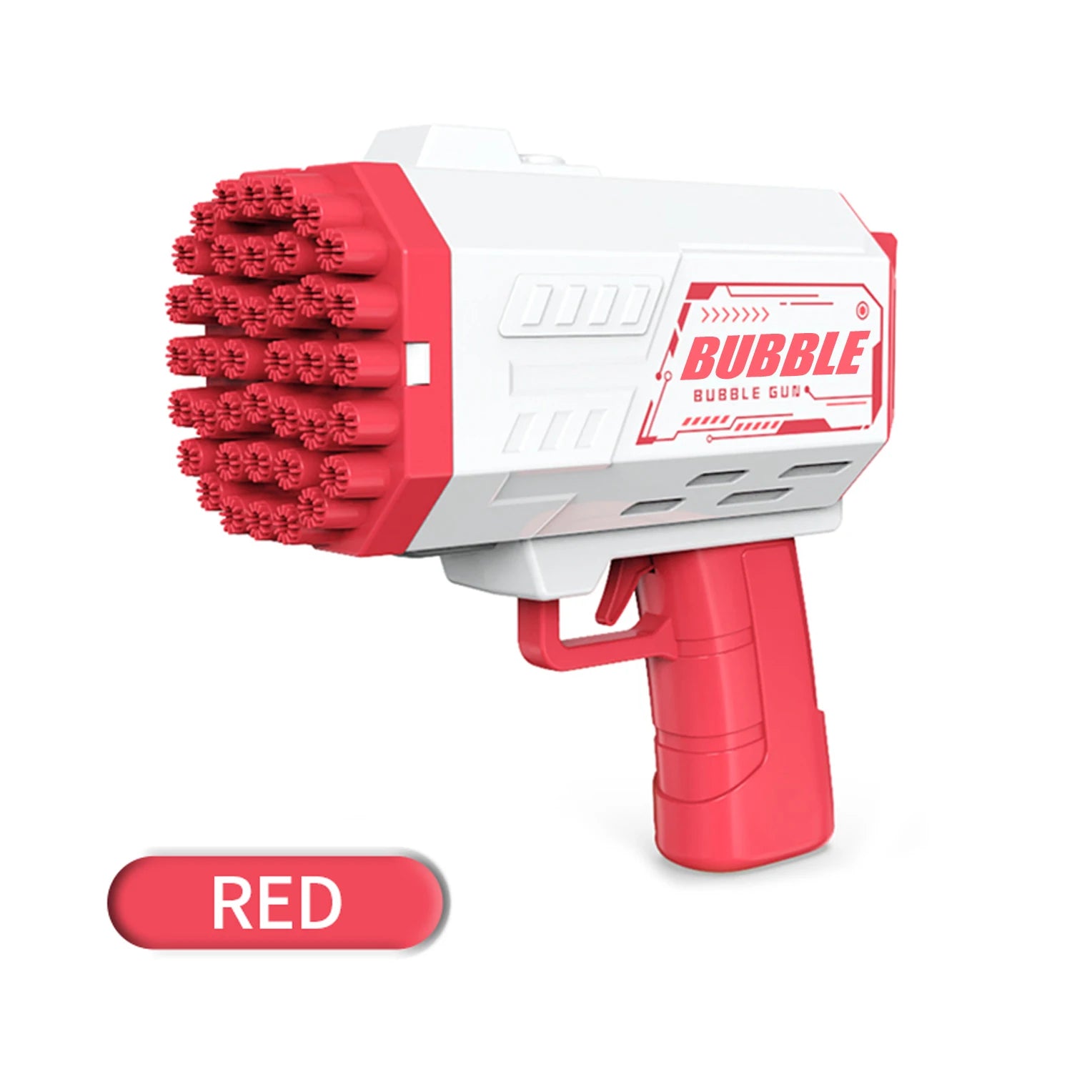 Bubble Gun - 40 Holes Bubble Machine Gun, 2024 Upgraded, Bubble Blower with LED Lights, Summer Toys for Toddlers Kids Adults