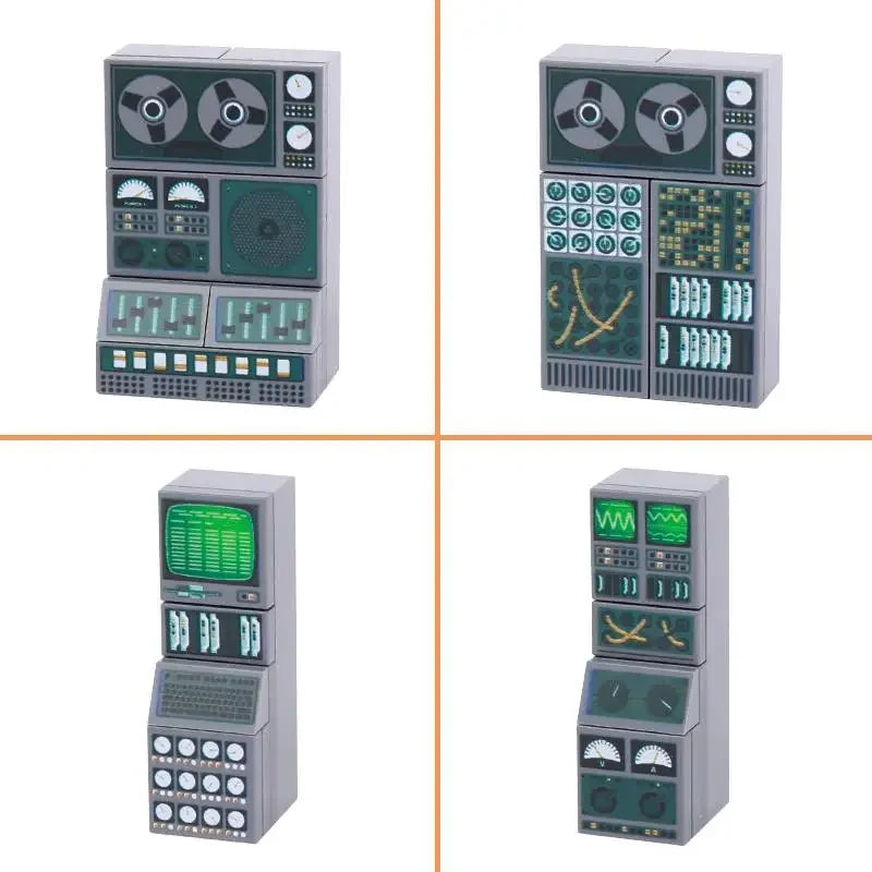 Building Blocks Printed Bricks Seafood Vegetables Ice Cream Express Package Computer Controller Christmas Halloween Gifts MOC