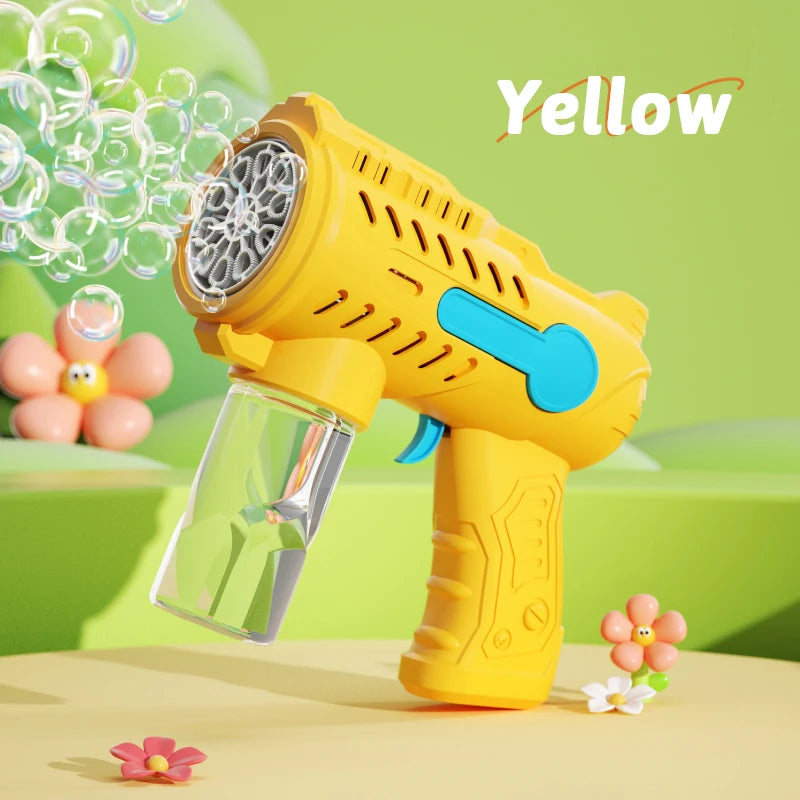 Outdoor wedding bubble gun toy, children's bubble toy, parent-child interactive game without battery bubble water