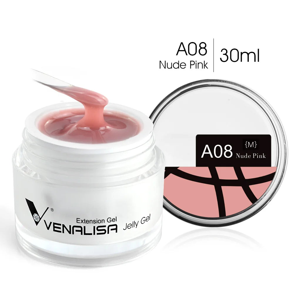 VENALISA Clear Color Extension Gel Pearl Glittle Gel Canni Supply Camouflage Fasting Jelly Nail Gel Self Leveling Acrylic Gel