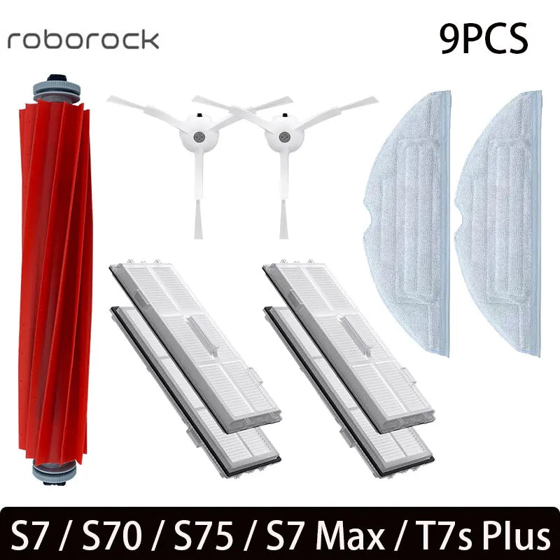 For Roborock S7 S70 S7Max T7S T7S Plus Main Brush Hepa Filter Mop Pad Spare Parts Vacuum Cleaner Accessories