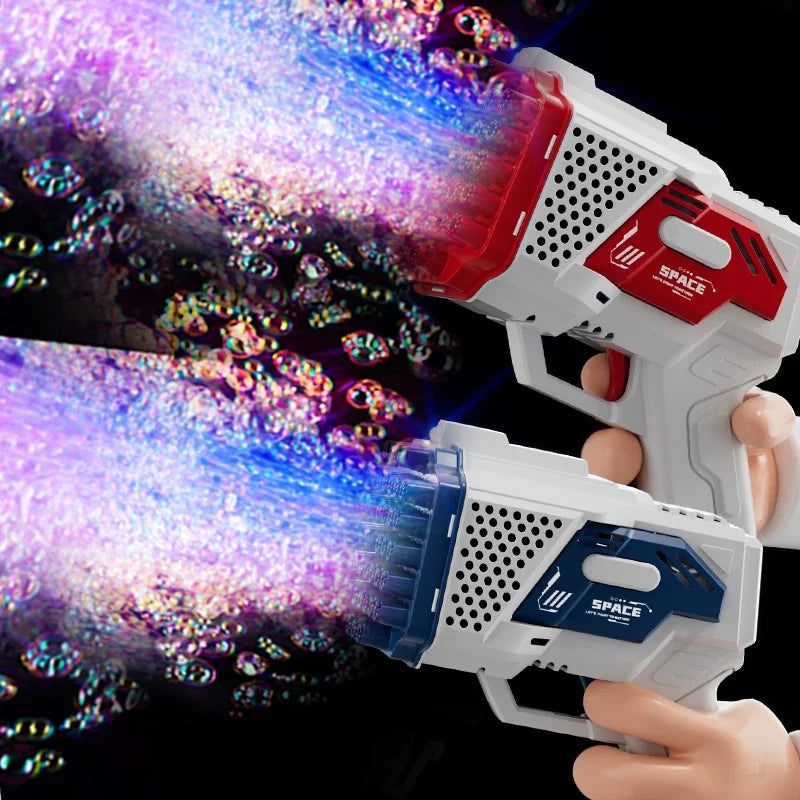 40 Holes Bubble Gun Handheld Fully Automatic Bubble Machine Children's Bubble Blaster Without Battery Without Bubble Water