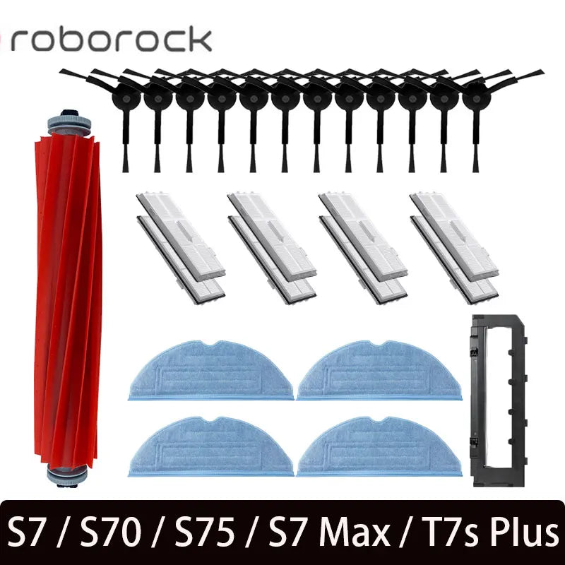 For Roborock S7 S70 S7Max T7S T7S Plus Main Brush Hepa Filter Mop Pad Spare Parts Vacuum Cleaner Accessories