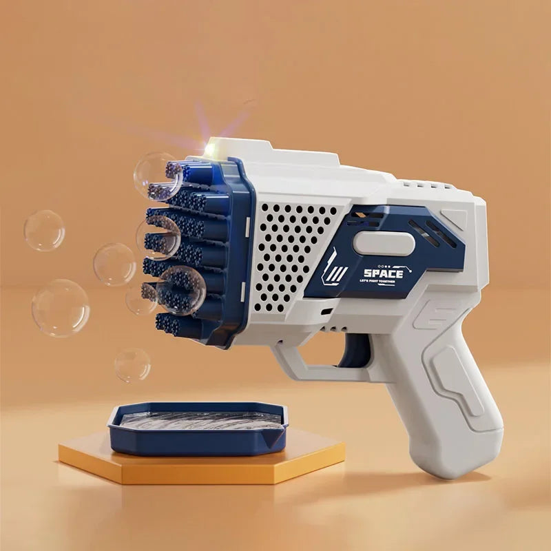 40 Holes Bubble Gun Handheld Fully Automatic Bubble Machine Children's Bubble Blaster Without Battery Without Bubble Water