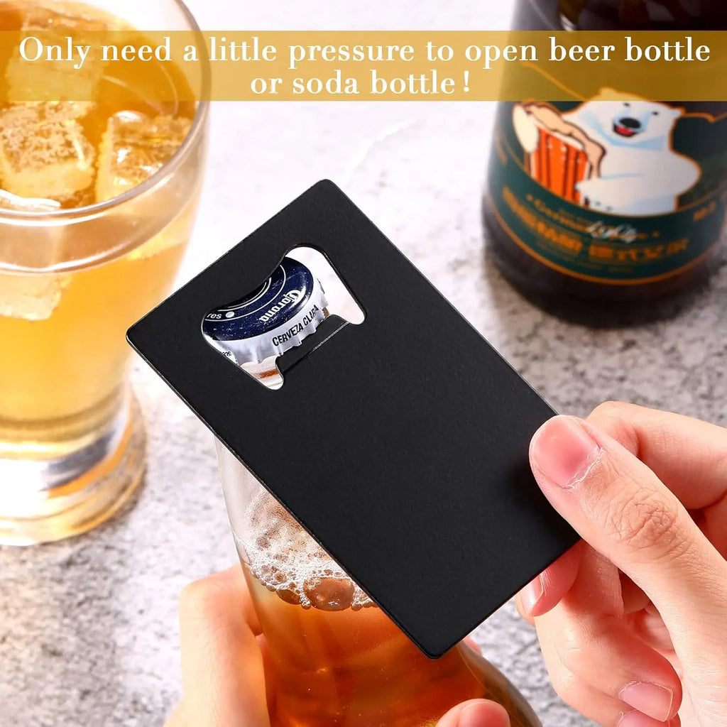10/20Pcs Stainless Steel Beer Bottle Opener for Wallet and Pocket Restaurant/Bar DIY Card Shape Mini Bottle Opener Wedding Gift