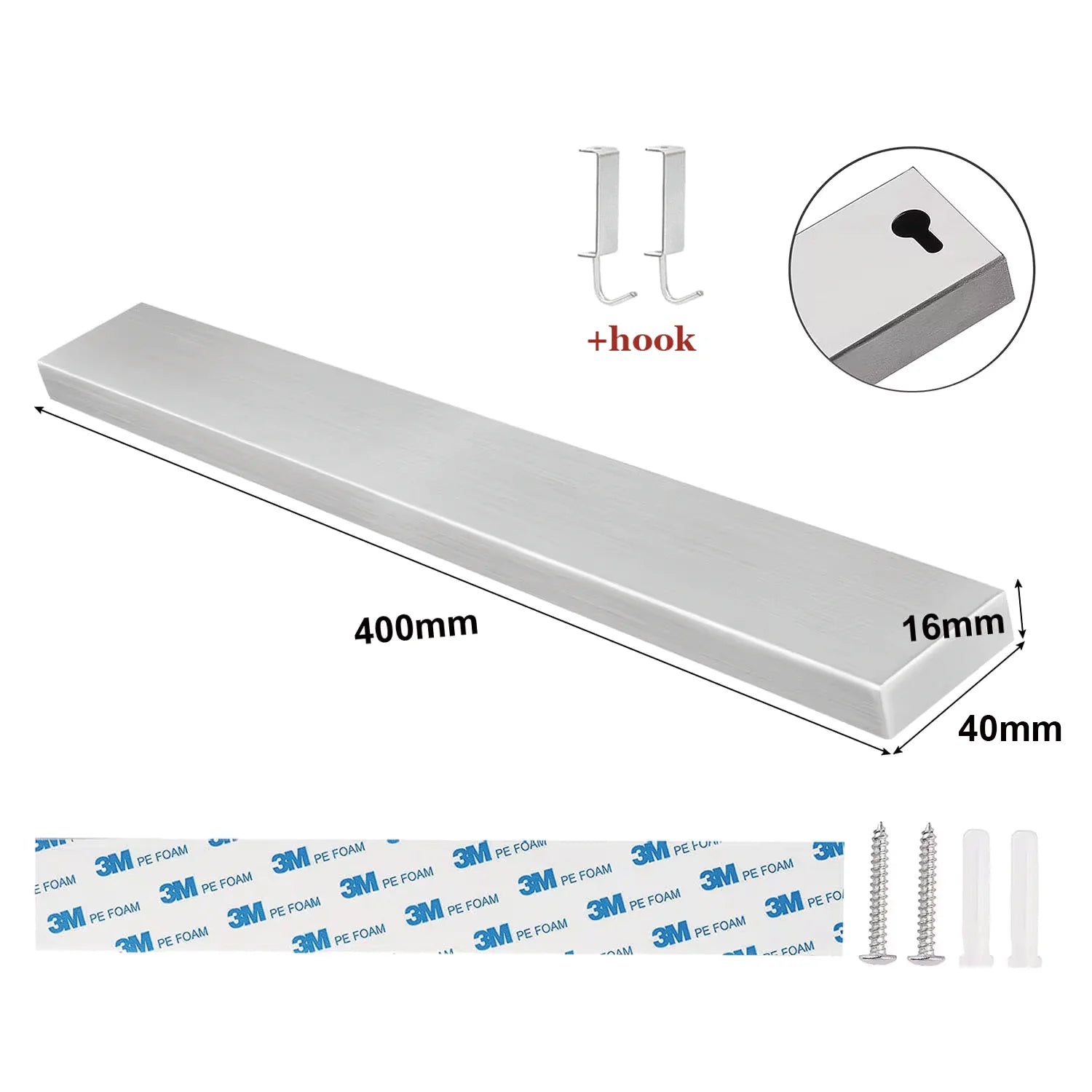 40CM 50CM Stainless Steel Knife Stand Magnetic Knife Holder Wall Block Storage Rack for Knives Kitchen Accessories Organizer