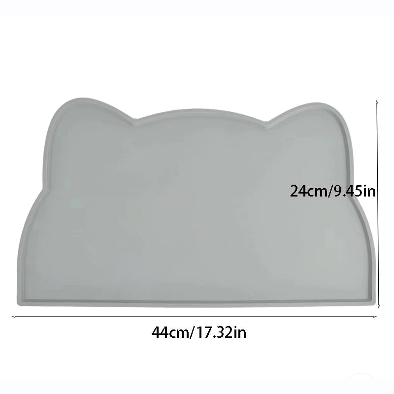 Silicone Pet Feeding Dog Cat Bowl Food Mat Non-Stick Waterproof Pet Food Feeding Pad Puppy Feeder Tray Water Cushion