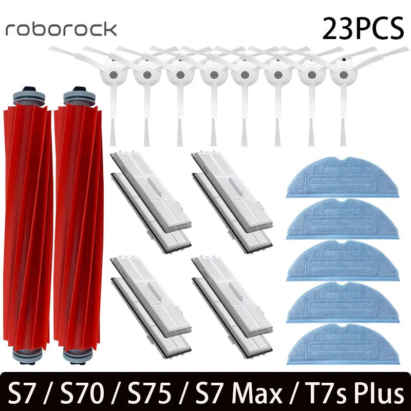 For Roborock S7 S70 S7Max T7S T7S Plus Main Brush Hepa Filter Mop Pad Spare Parts Vacuum Cleaner Accessories