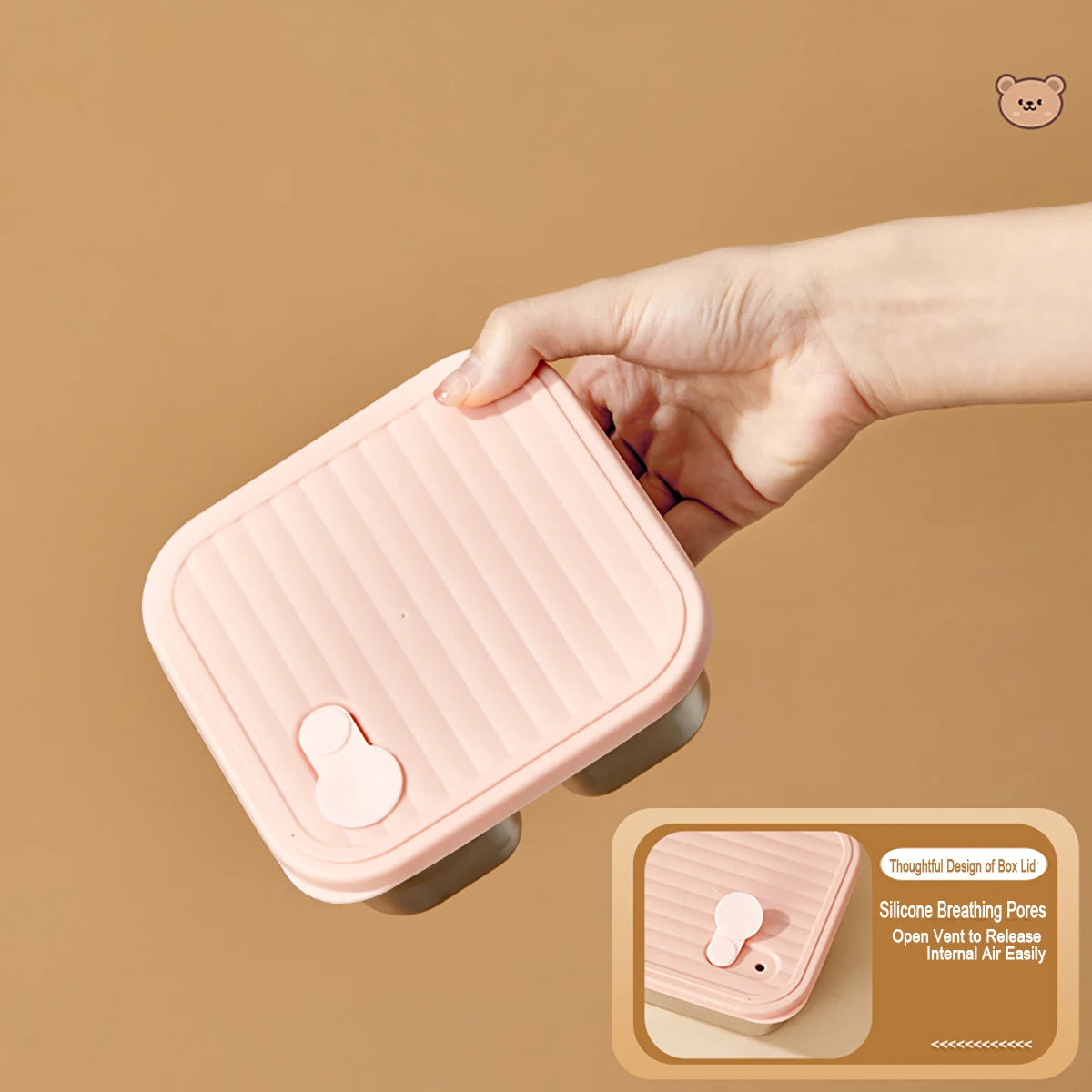 WORTHBUY 304 Stainless Steel Lunch Box With Lid Portable Fruit Salad Food Container Stackable Leak Proof Bento Box For Student