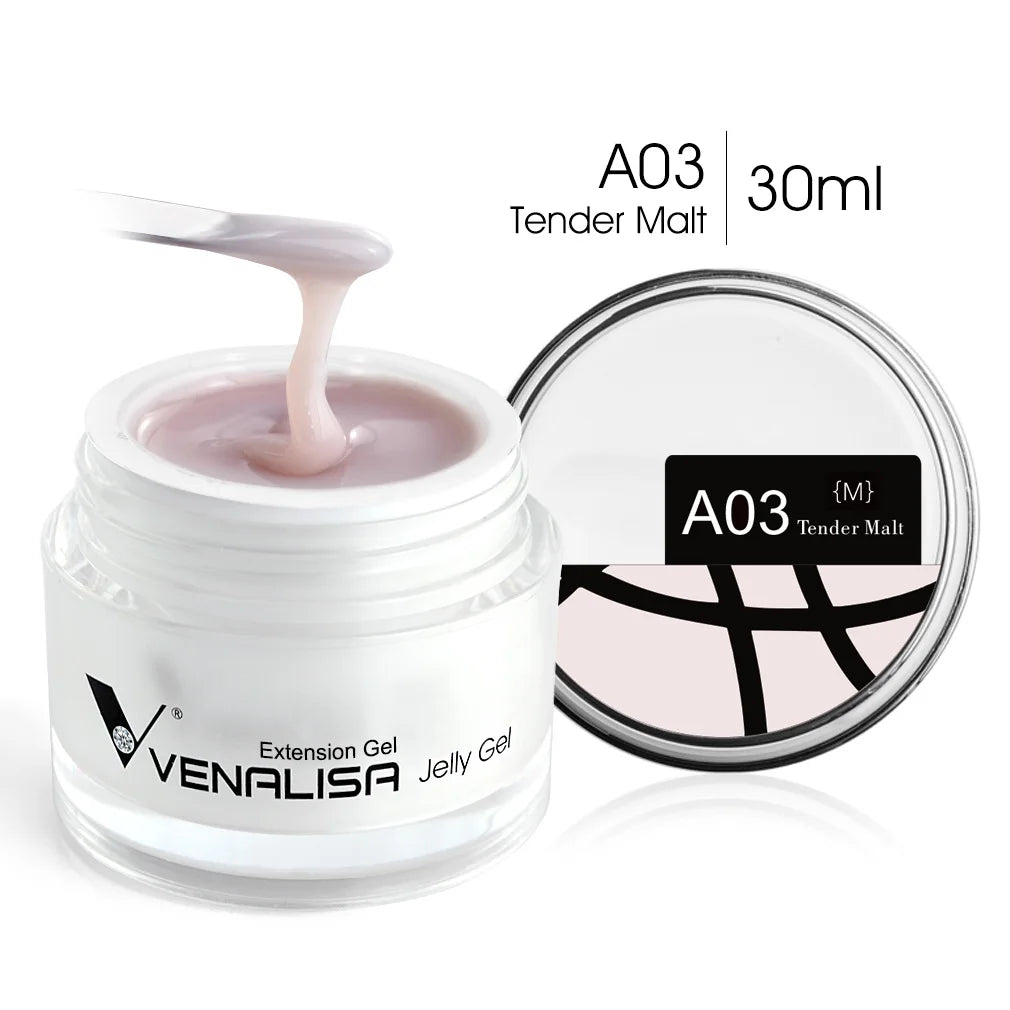 VENALISA Clear Color Extension Gel Pearl Glittle Gel Canni Supply Camouflage Fasting Jelly Nail Gel Self Leveling Acrylic Gel
