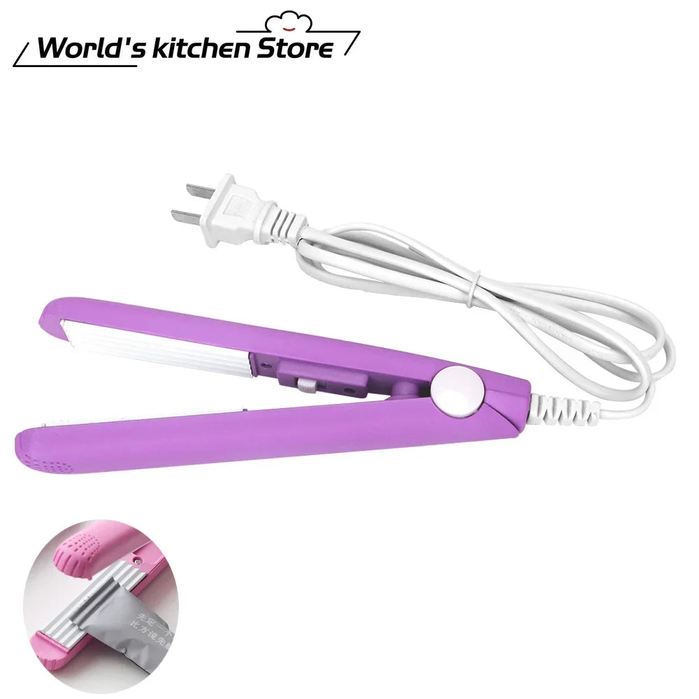 Mini Portable Heat Sealing Machine Food Vacuum Sealer Seal Packing Plastic Impulse Sealer Household Bag Clips Handheld Packing