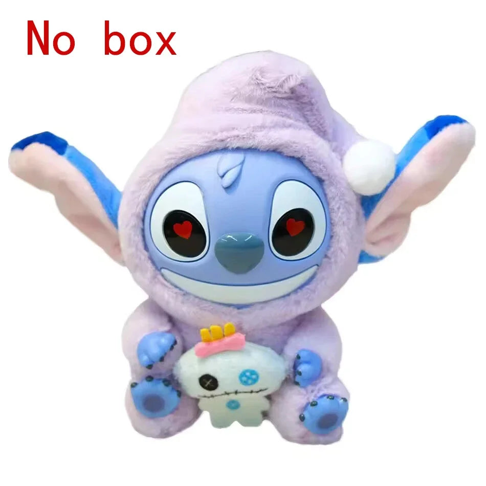 Stitch Eat Something Before Sleep Series Blind Box Plush Vinyl Toys Cute Doll Replica Mystery Box Bag Pendant Decor Gift