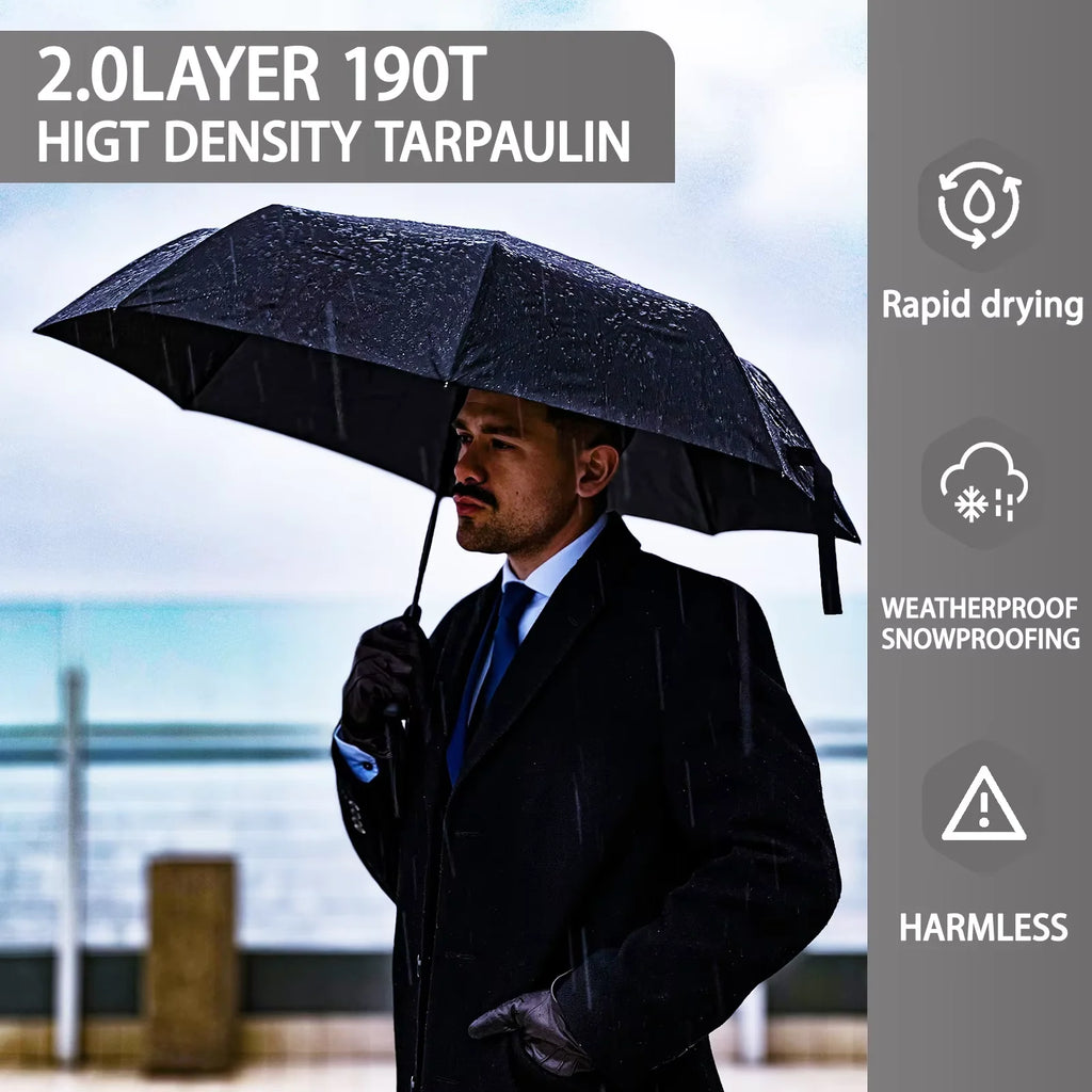 2025 NEW Hot Sa;e Windproof Double Layer Resistant Umbrella Fully Automatic Rain Men Women 10K Male Large Umbrellas Parasol