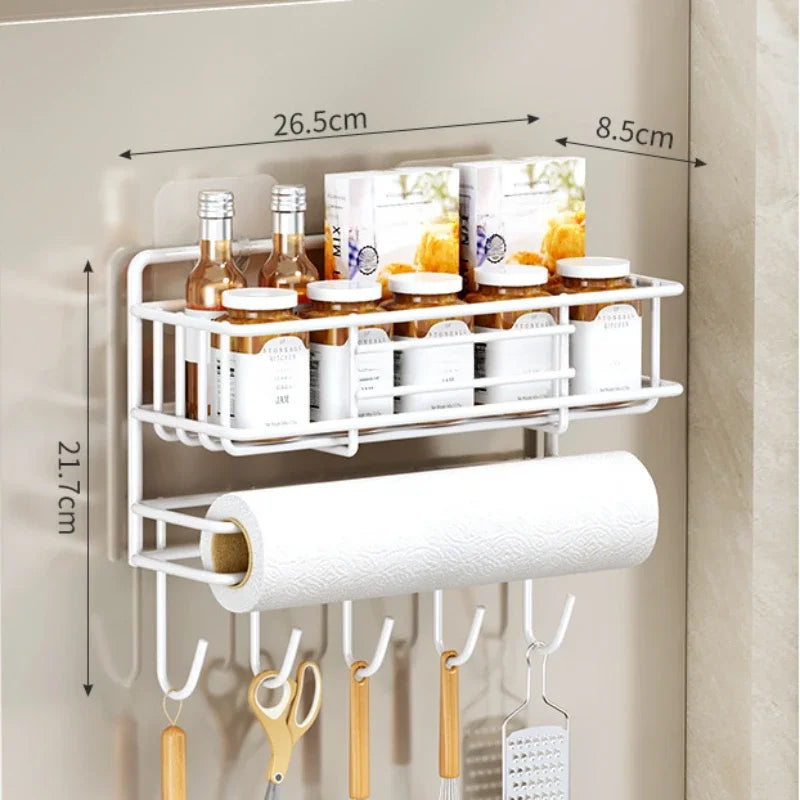 Kitchen Refrigerator Side Shelf Space Saving Spice Storage Rack Kitchen Fridge Shelf Rack Refrigerator Kitchen Organizer Shelf