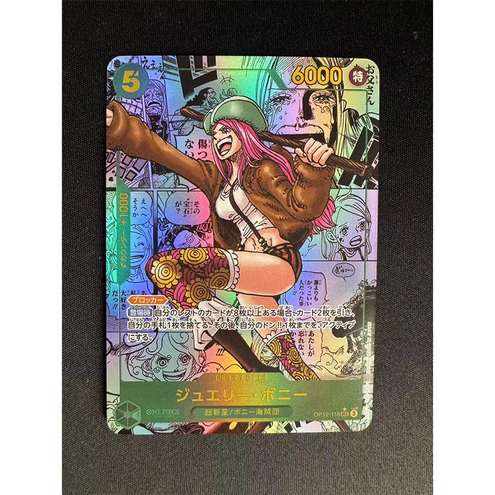 Anime card OPCG Roronoa Zoro Nefertari D Vivi BROOK DIY Homemade texture Bronzing toys Collection card Christmas birthday gift