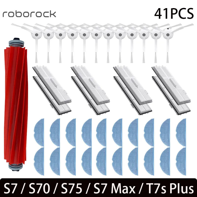 For Roborock S7 S70 S7Max T7S T7S Plus Main Brush Hepa Filter Mop Pad Spare Parts Vacuum Cleaner Accessories