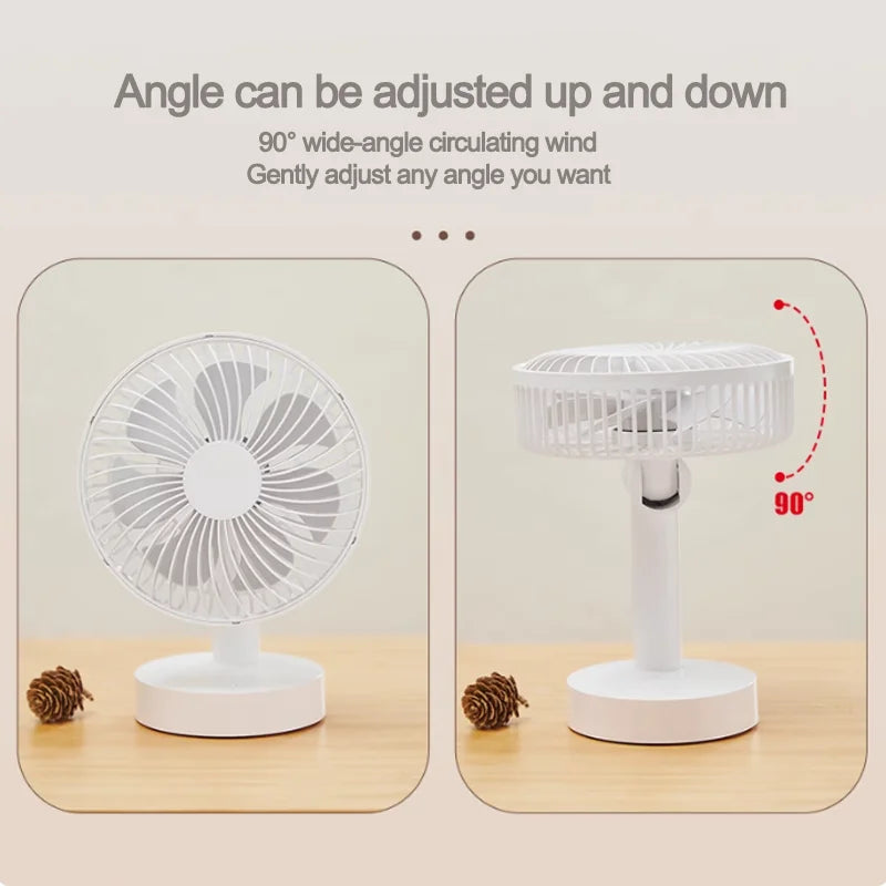 Desktop USB silent fan portable student dormitory fan plug-in home office desktop mini small fan high wind power