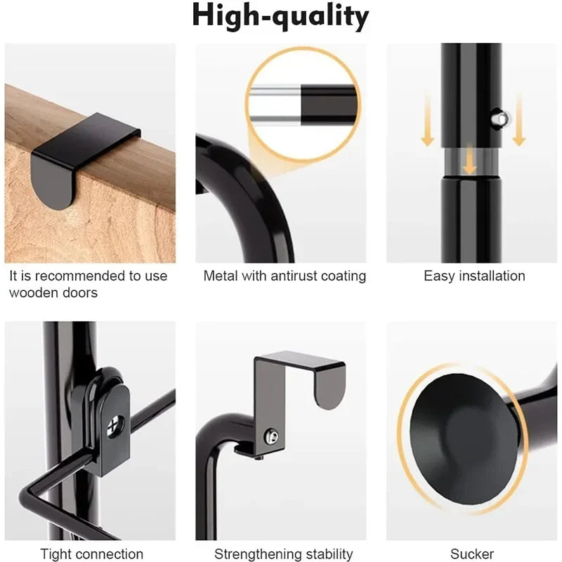 Door Hanging Organizer Storage,Bathroom Baby Nursery Organizer Perspective Window Wall Mount Rack for Clothes Toys Sundries A