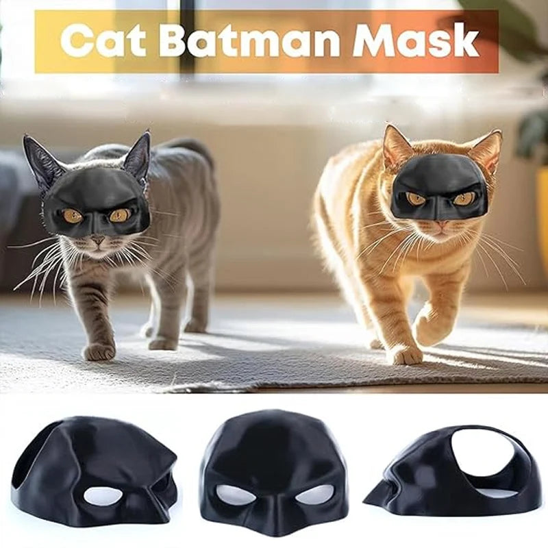 Cat Mask Cute Matte Bat Design for Pets Cool Cosplay Costume Accessory for Halloween Parties Cat Dogs Spooky Make-up Party Toy