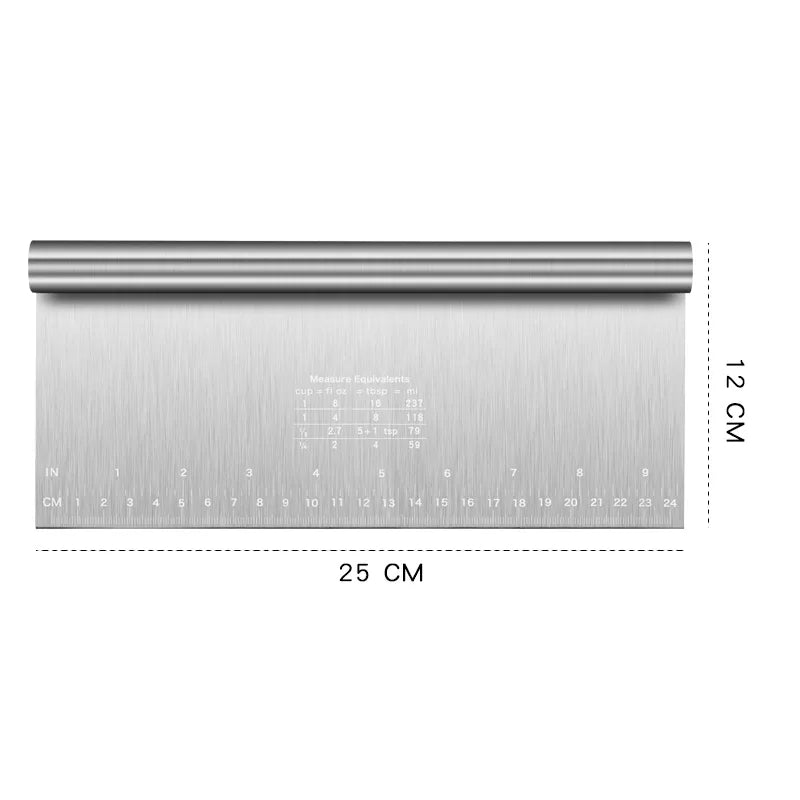 6"/8" Stainless Steel Cake Scraper DIY Dough Pastry Spatulas Buttercream Edge Smoother Cake Decorating Tools Baking Accessories