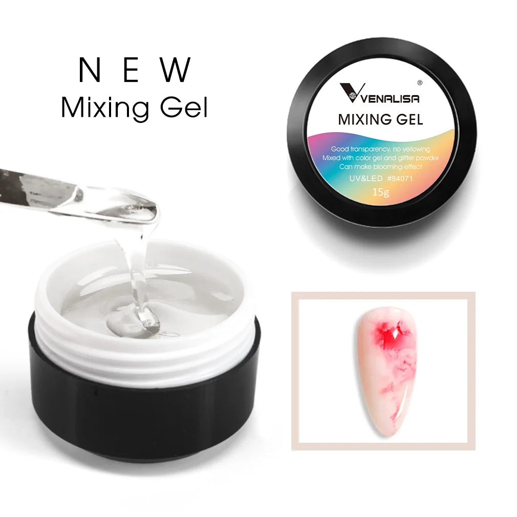 VENALISA Clear Color Extension Gel Pearl Glittle Gel Canni Supply Camouflage Fasting Jelly Nail Gel Self Leveling Acrylic Gel