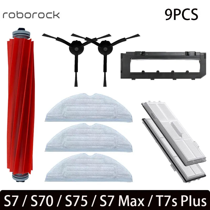 For Roborock S7 S70 S7Max T7S T7S Plus Main Brush Hepa Filter Mop Pad Spare Parts Vacuum Cleaner Accessories