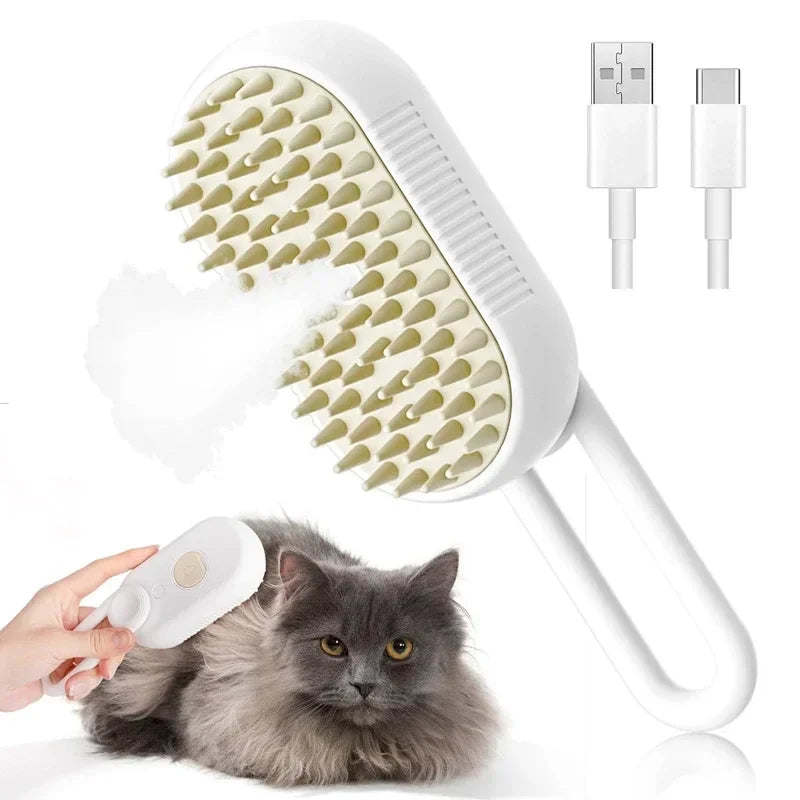 Pet Spray Hair Comb Pet Hair Remover Cleaning Brush Cats Grooming Dog Accessories Tools Dematting Water Mist Humidifier Comb