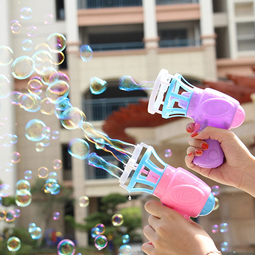 Bubble gun Creative Bubble guns Toys Soap bubbles Machine Blower Maker Summer Outdoor party Games toys for kids boys girls