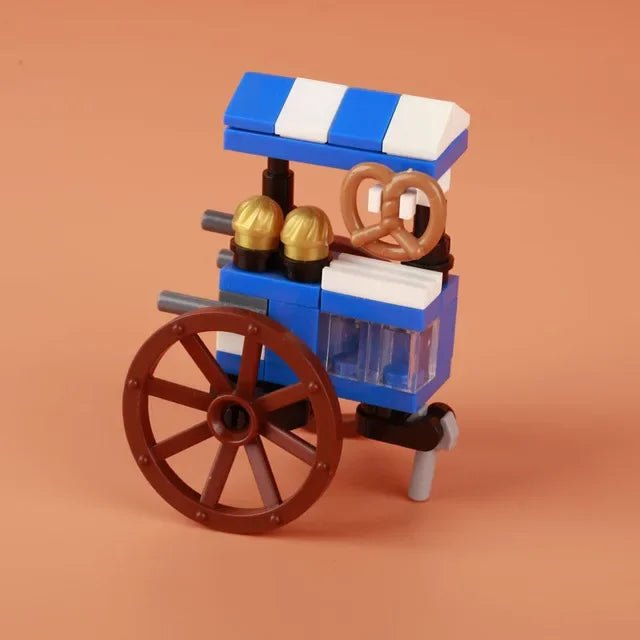 Building Blocks Printed Bricks Seafood Vegetables Ice Cream Express Package Computer Controller Christmas Halloween Gifts MOC