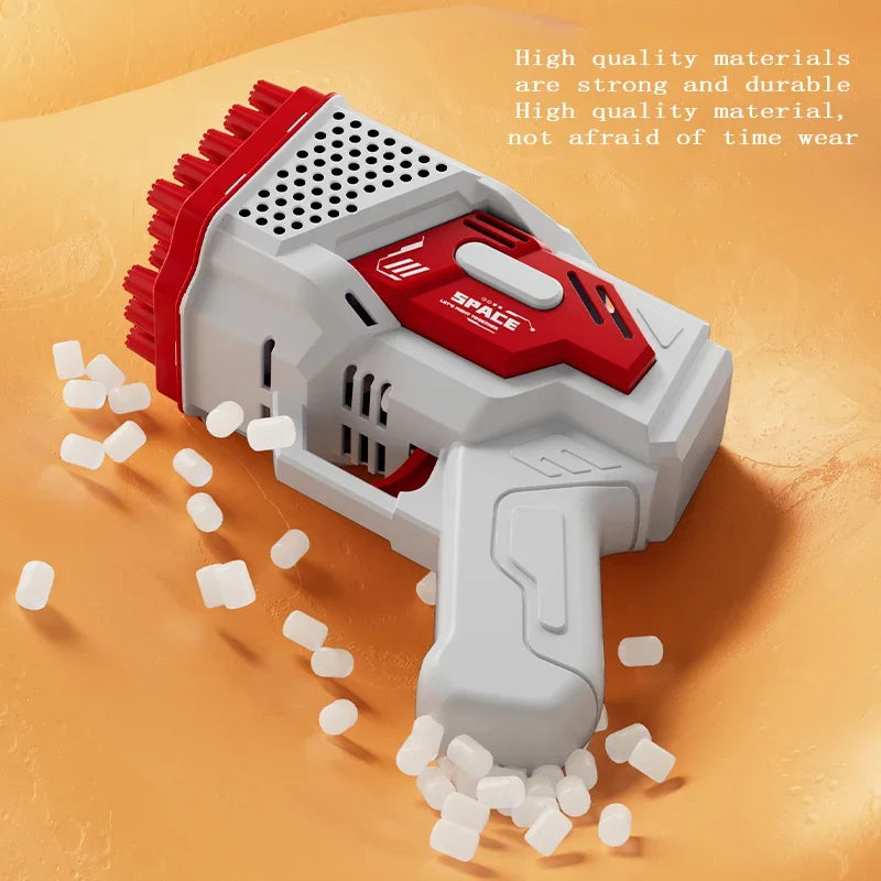 40 Holes Bubble Gun Handheld Fully Automatic Bubble Machine Children's Bubble Blaster Without Battery Without Bubble Water