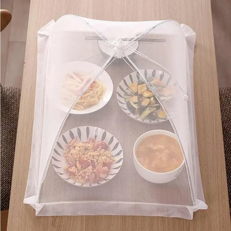 Food Cover Mesh Folding Washable Flies Tables Cover Insect Proof Protective Dish Covers Home Kitchen Storage Accessaries