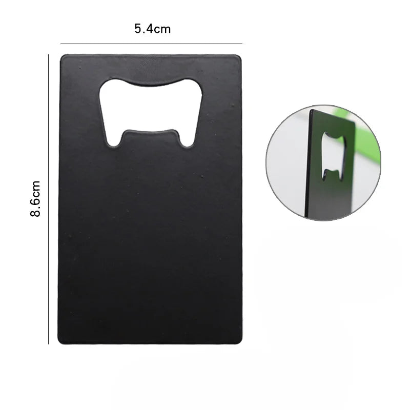 10/20Pcs Stainless Steel Beer Bottle Opener for Wallet and Pocket Restaurant/Bar DIY Card Shape Mini Bottle Opener Wedding Gift