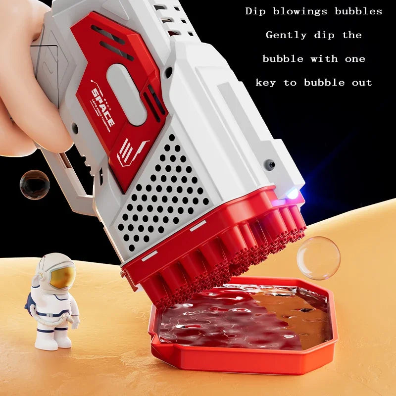 40 Holes Bubble Gun Handheld Fully Automatic Bubble Machine Children's Bubble Blaster Without Battery Without Bubble Water
